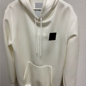 Cream Hoodie with Front Pocket